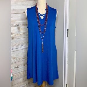 Royal Blue, light weight dress